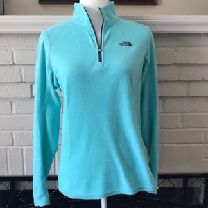 The North Face Med Fleece top- aqua